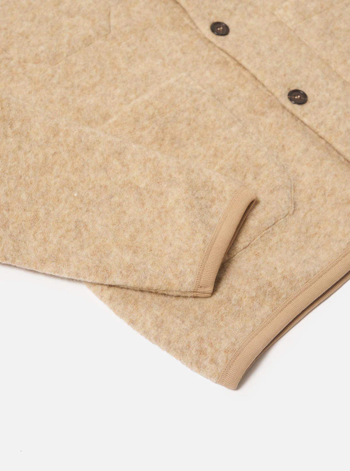 Universal Works Cardigan Wool Fleece Fawn