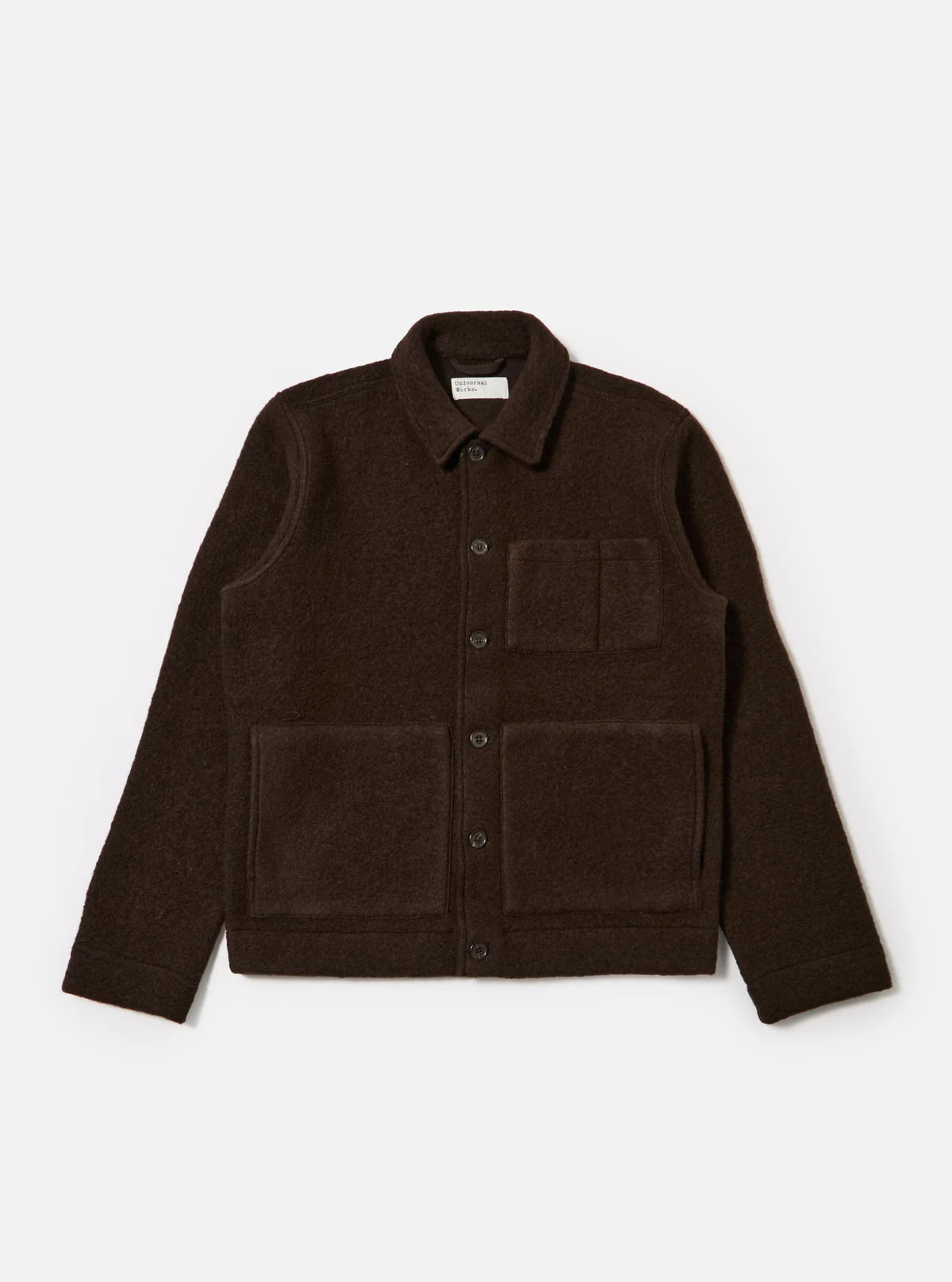 Universal Works Uniform Wool Fleece Jacket Brown