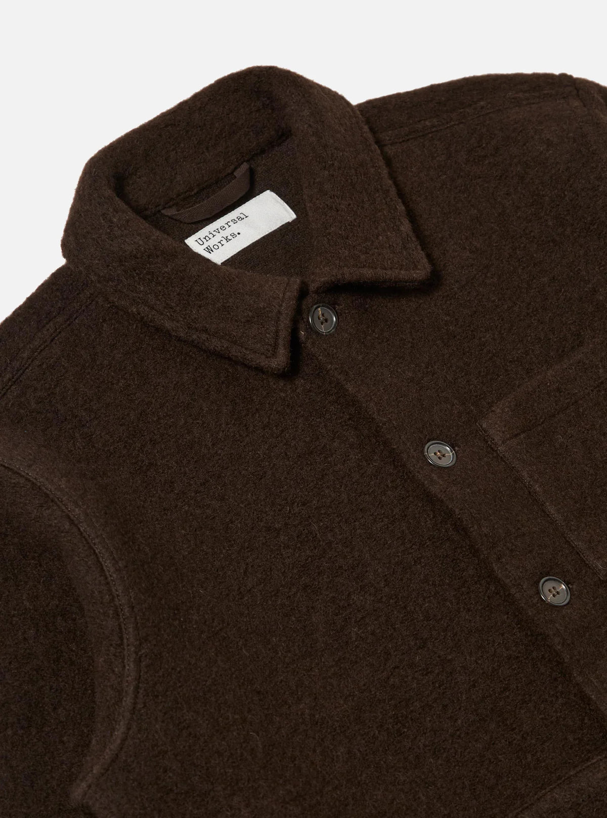 Universal Works Uniform Wool Fleece Jacket Brown