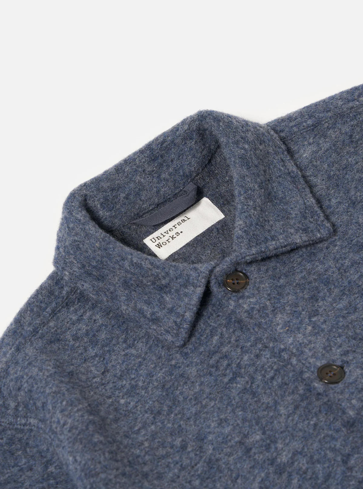 Universal Works Uniform Wool Fleece Jacket Slate Blue