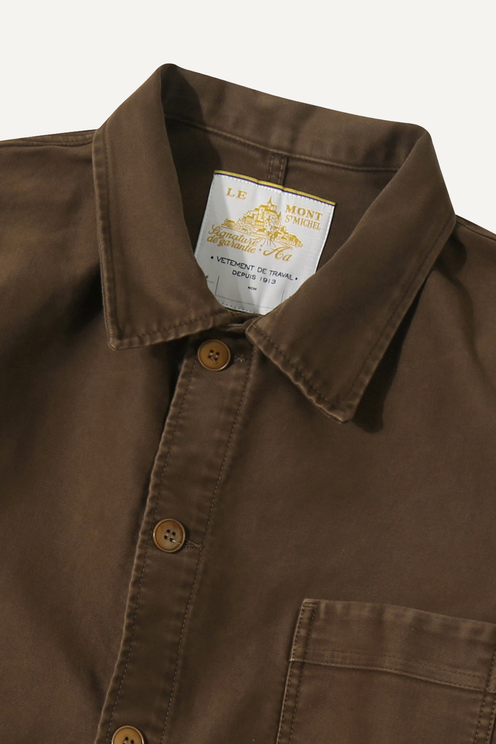 Le Mont St. Michel Moleskine Work Jacket Brown