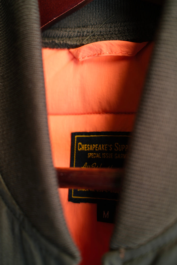 Chesapeake's Down Vest Seattle Hbt Waxed Colorblock