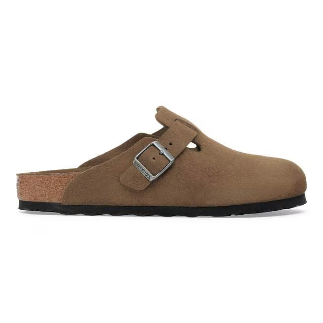 Birkenstock Boston SFB Suede Leather Dark Tea