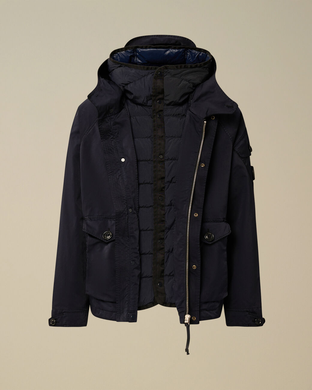 C.P. Company Micro Kei Hooded Lens Jacket Total Eclipse