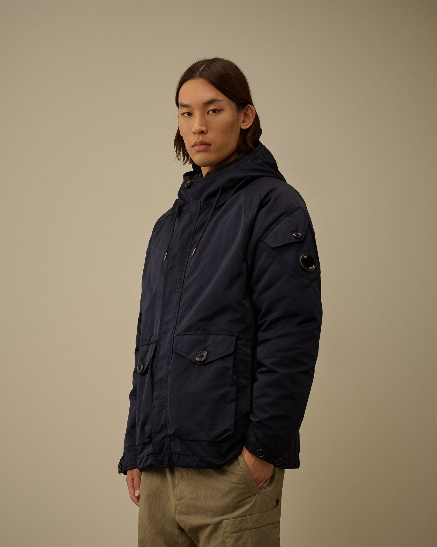 C.P. Company Micro Kei Hooded Lens Jacket Total Eclipse