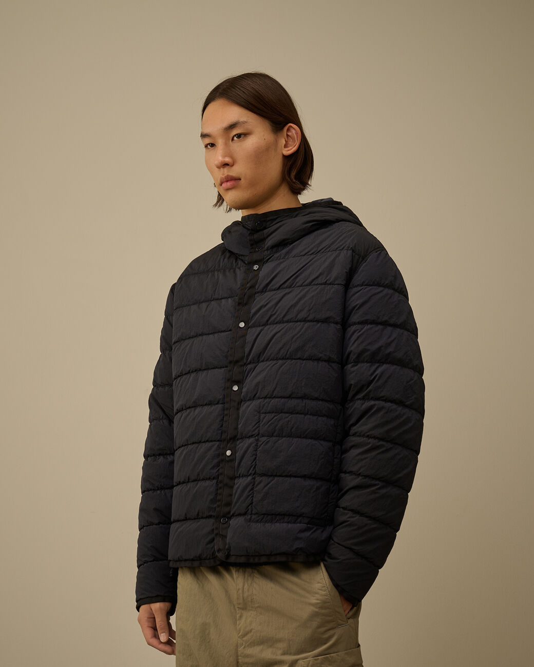 C.P. Company Micro Kei Hooded Lens Jacket Total Eclipse