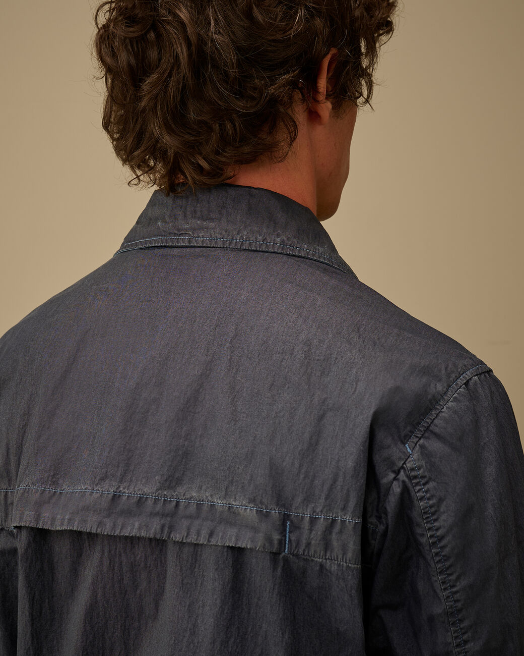 C.P. Company 50 Fili Wax Overshirt Midnight Navy