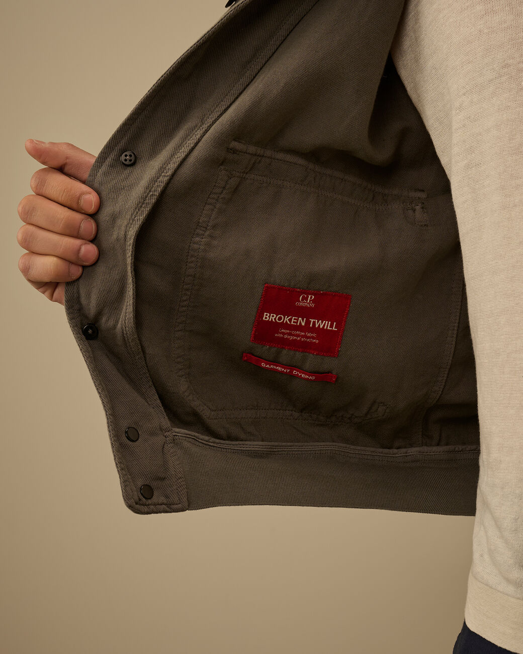 C.P. Company Medium Jacket Broken Twill Gunmetal Grey