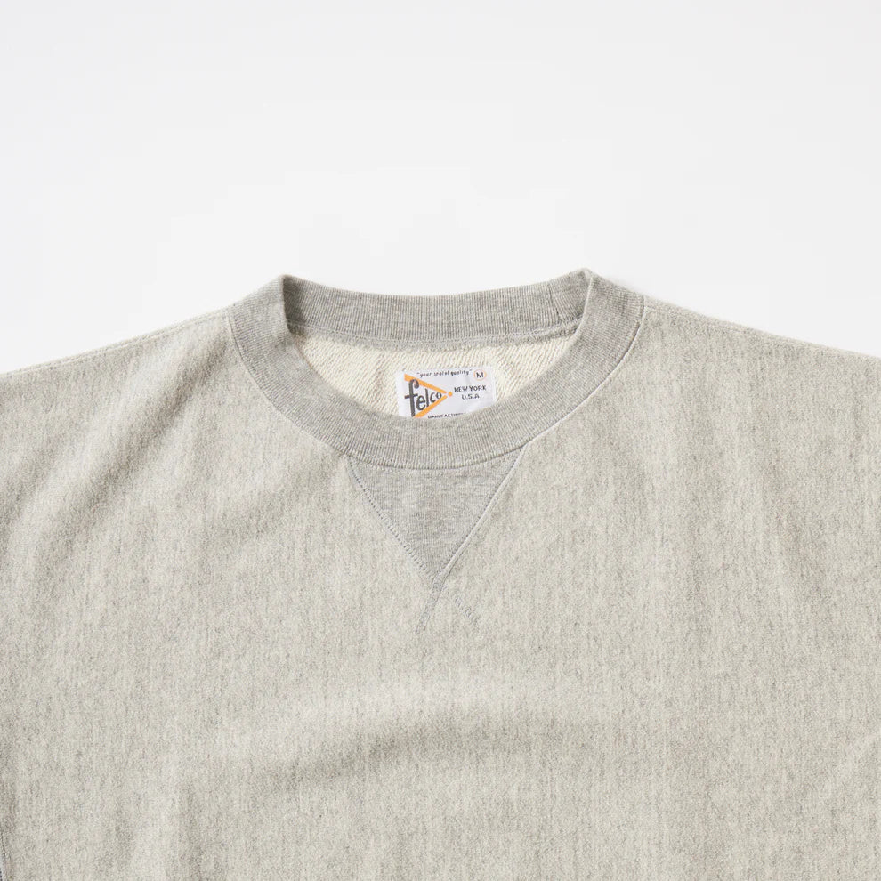 Felco NYC S/S Inverse Weave 10 Oz. Sweatshirt French Terry Twisted Grey