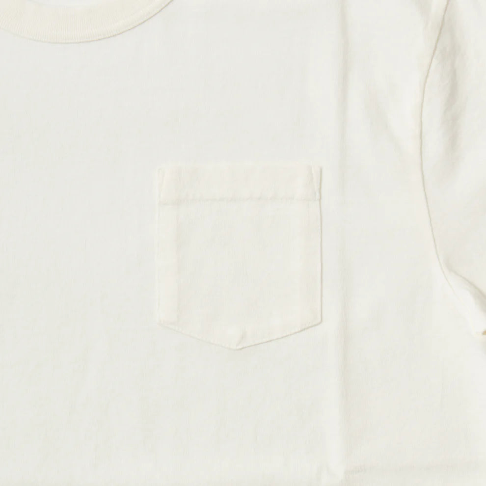 Felco NYC Binder Crew Pocket Tee 16Single Ruffy Jersey White