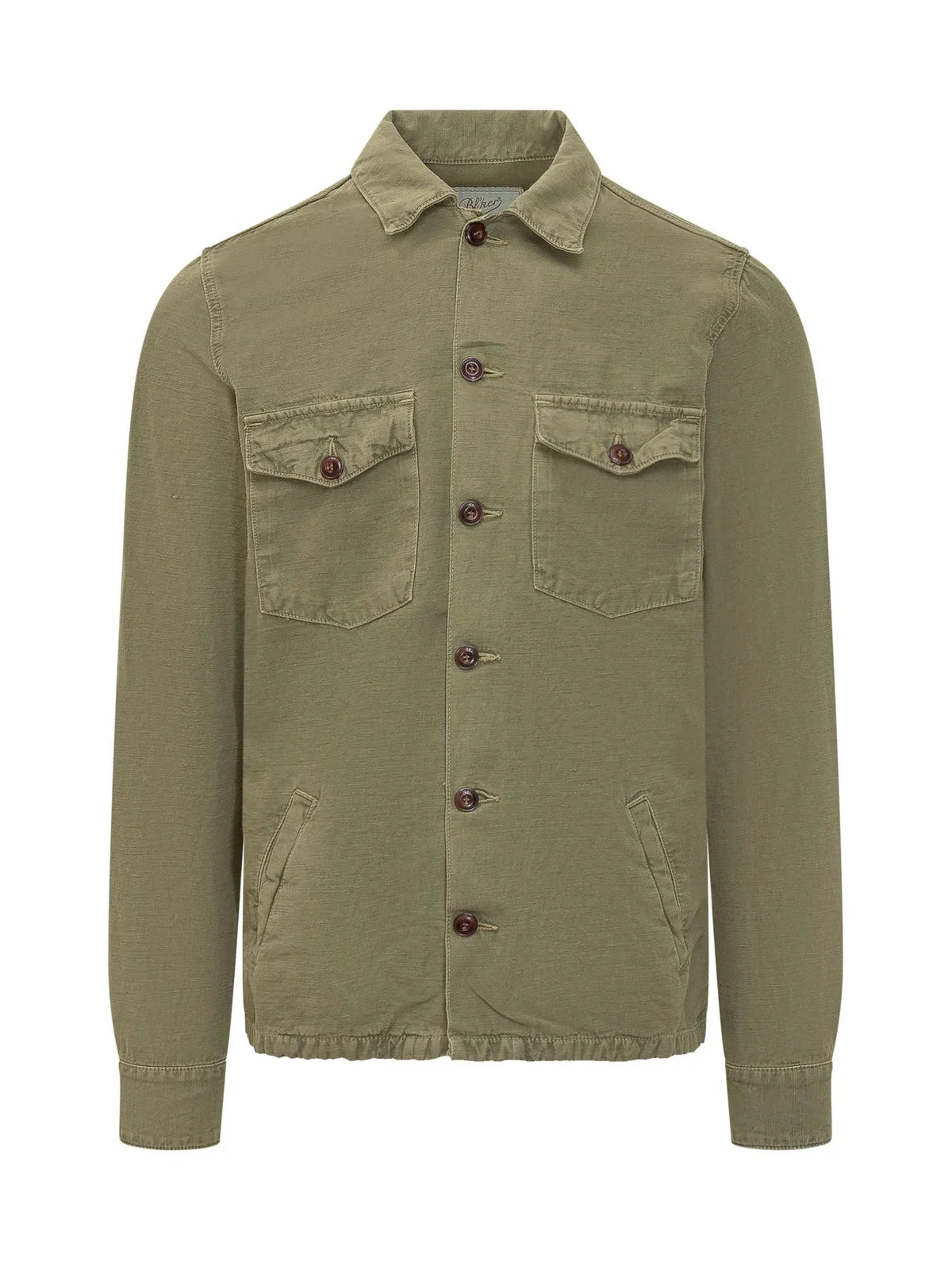Blker Camicia Over Lino/Cotone Acadia Military