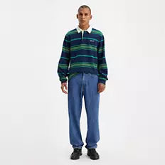 Levi's 568 Denim Loose Straight Tailored Scholar Lightweight Blu