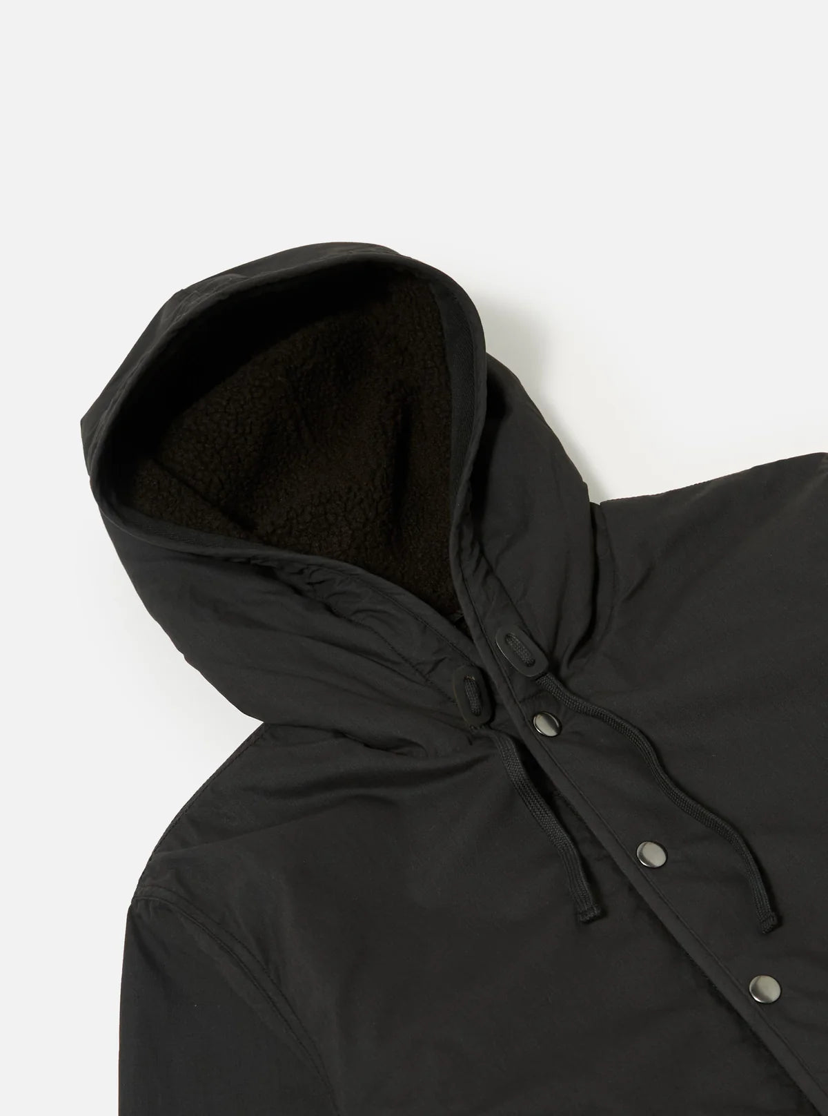 Universal Works Reversible Simple Hooded Jacket Black/Brown