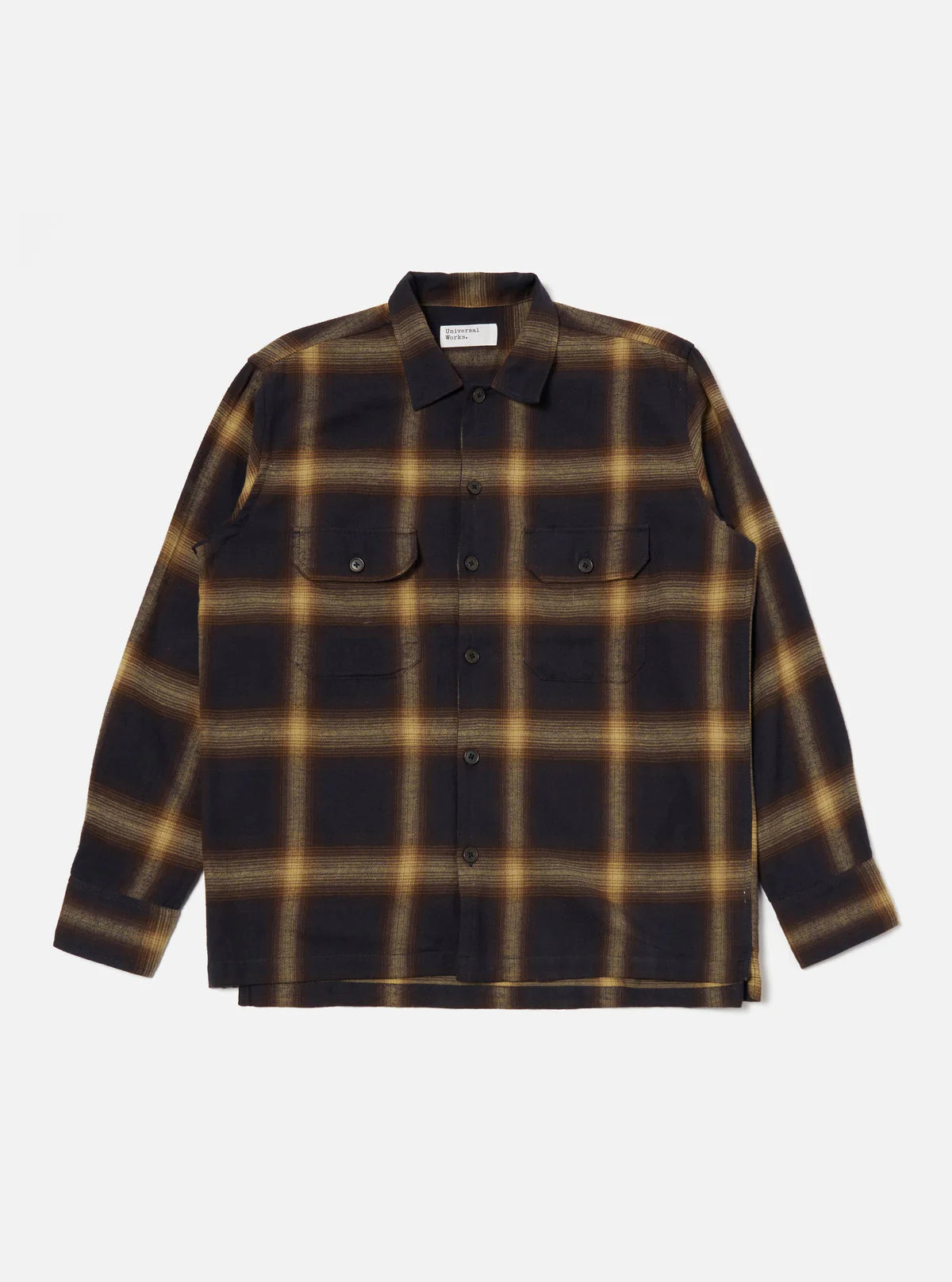 Universal Works Utility Shirt Canyon Check Navy