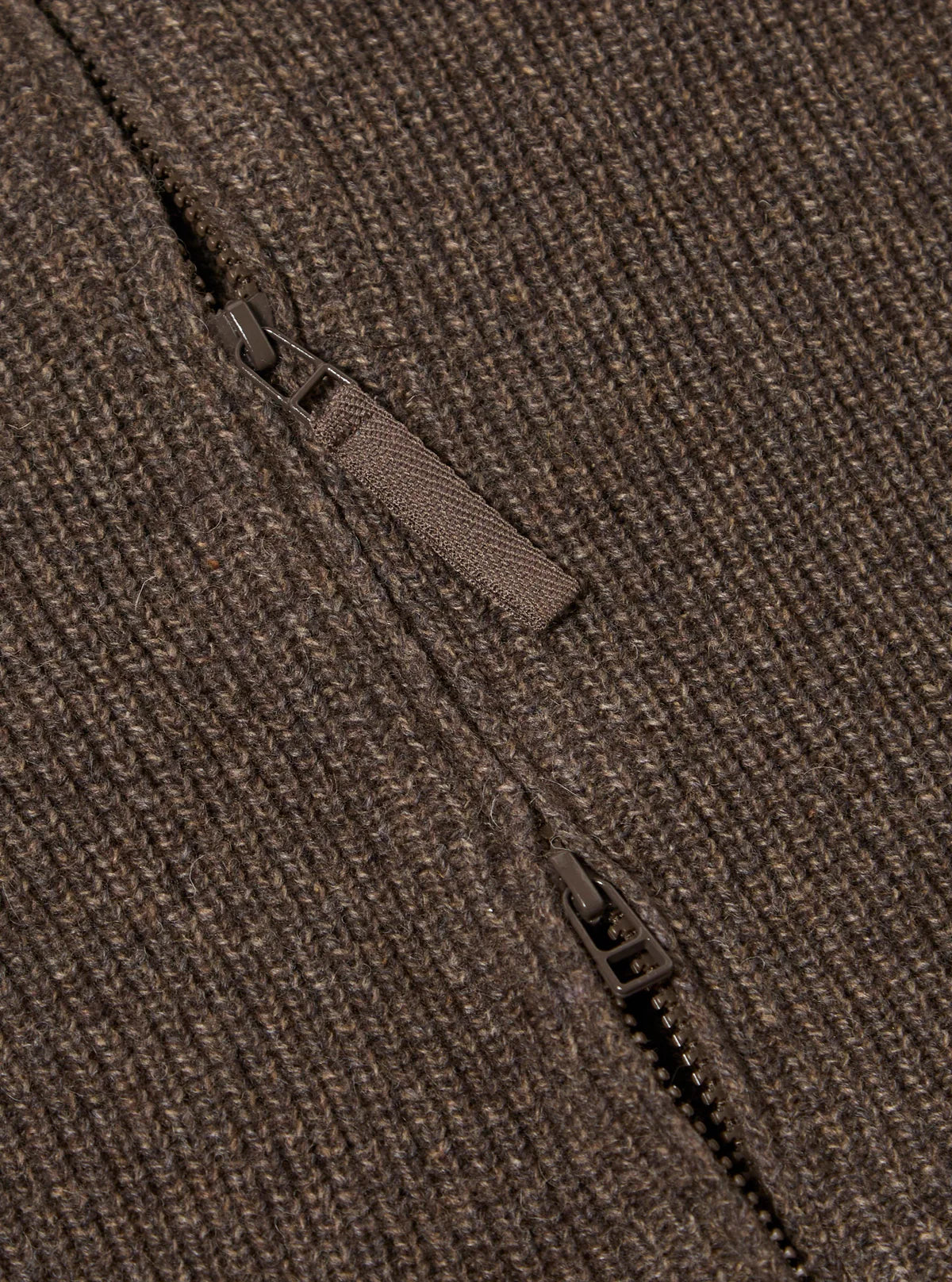 Universal Works Zip Cardigan Eco Wool Brown
