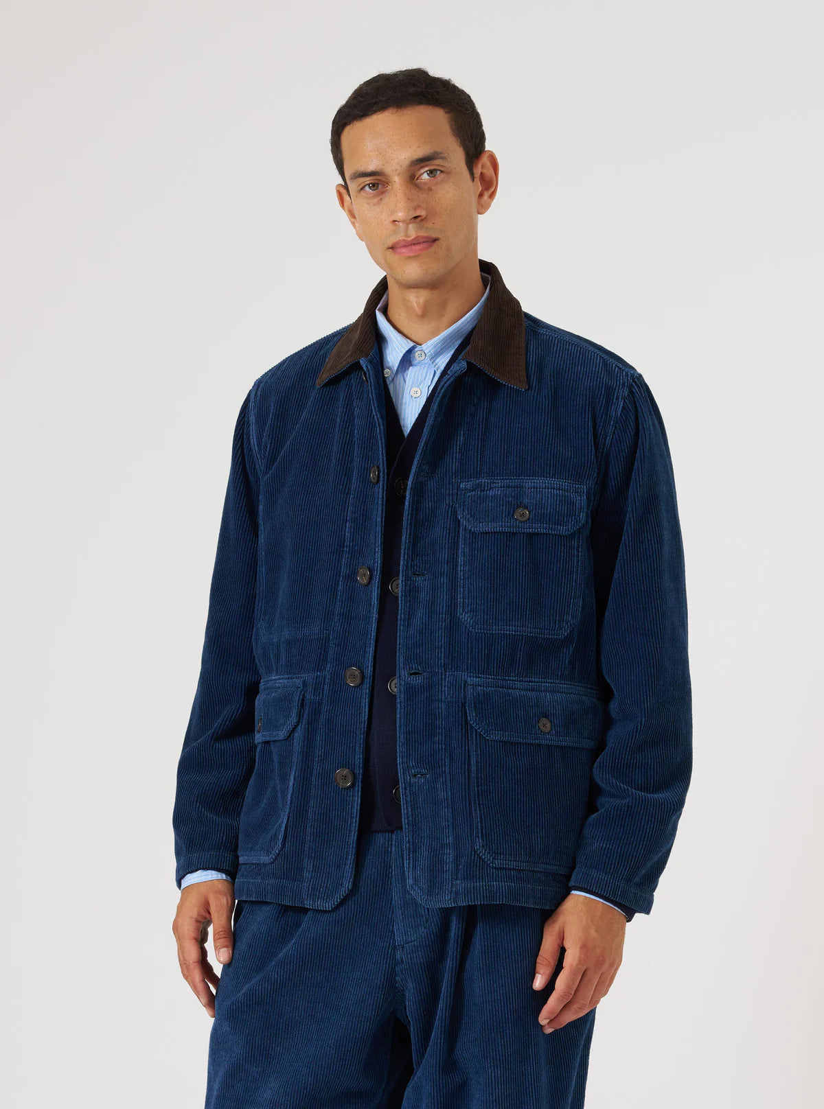Universal Works Corduroy Utility Jacket Indigo