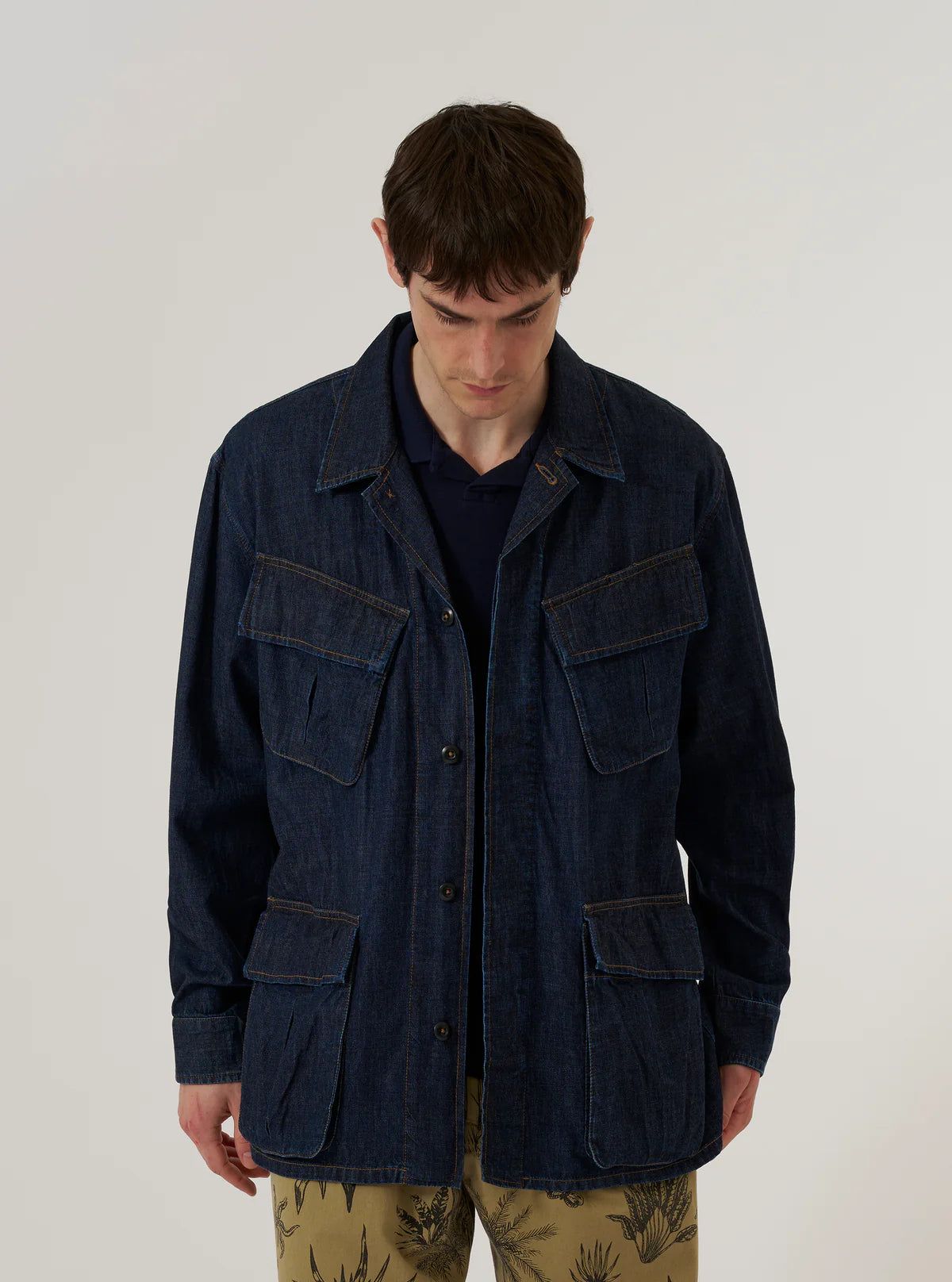 Universal Works Jungle Jacket Kaihara Denim Indigo