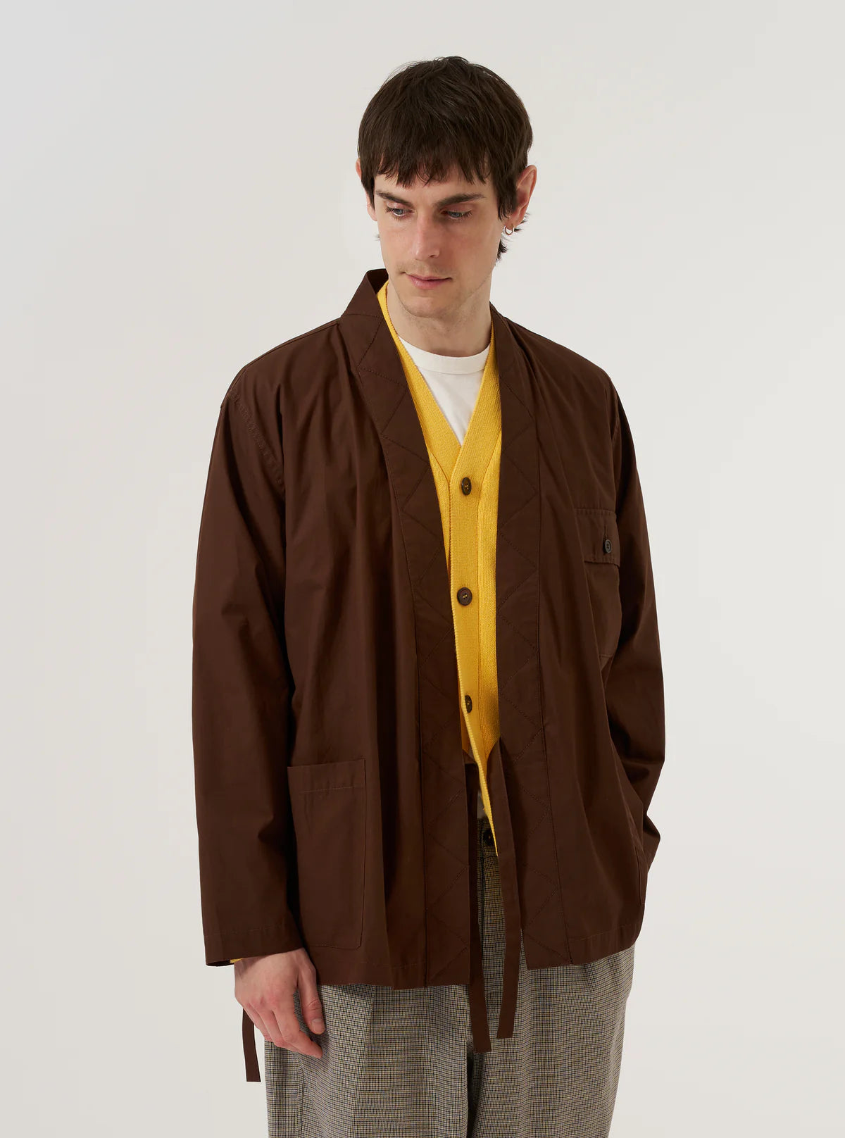 Universal Works Osaka Work Jacket Peached Poplin Brown