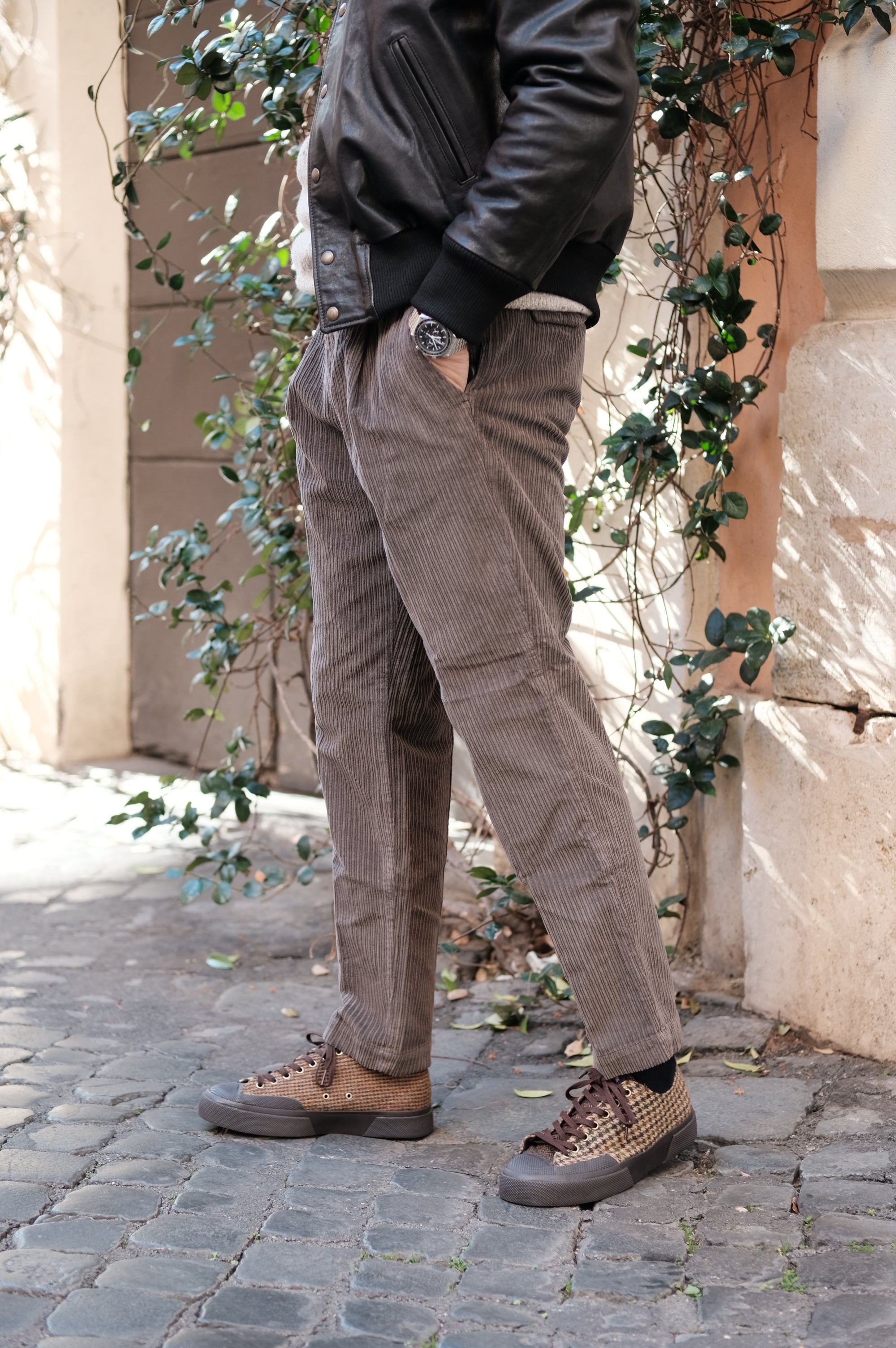 Gaffi & Co. Pantalone Dante Velluto Moro