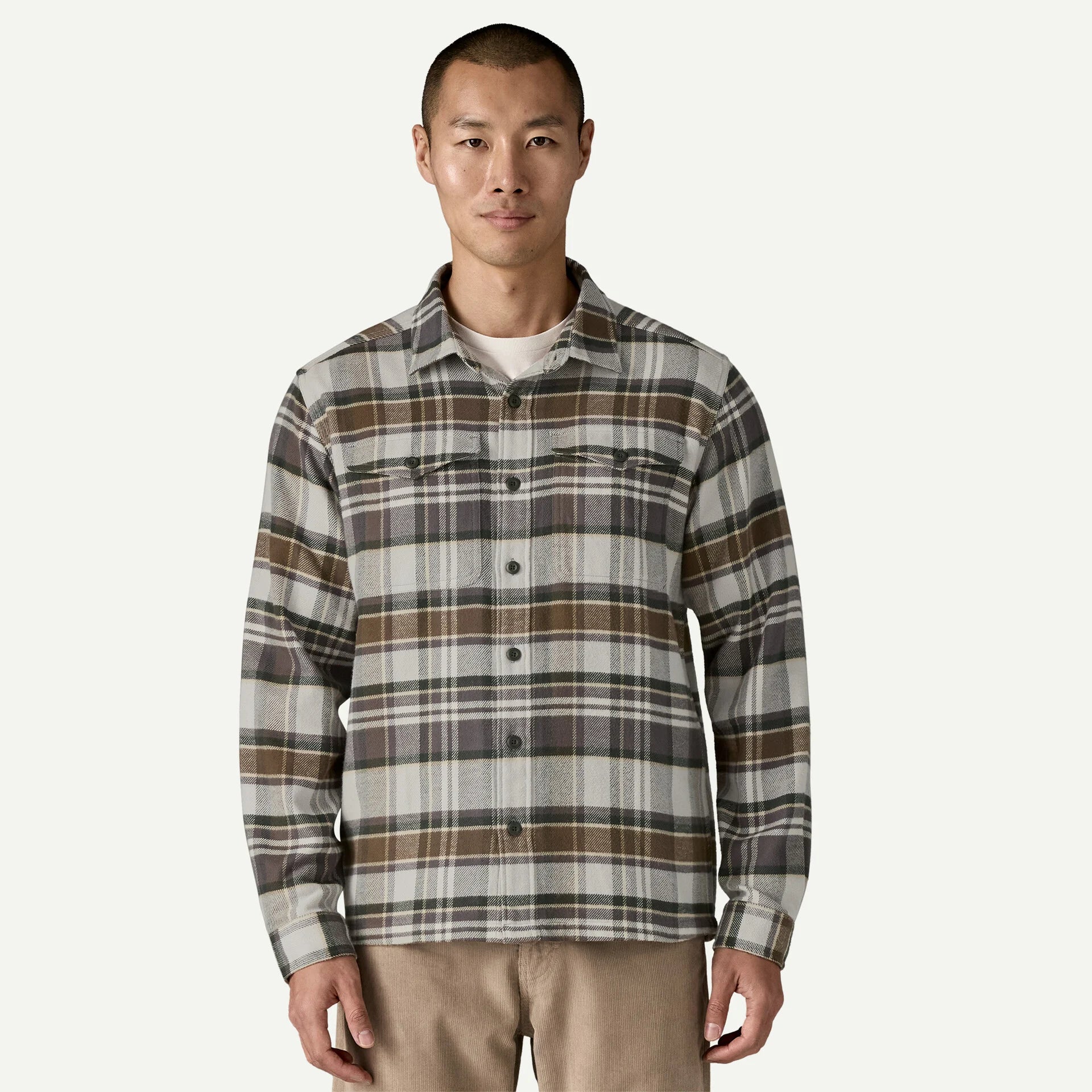 Patagonia Fjord Flannel Shirt Salt Grey