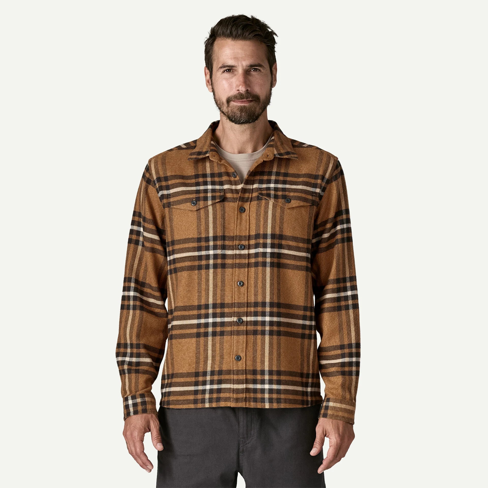 Patagonia Fjord Flannel Shirt Deer Brown