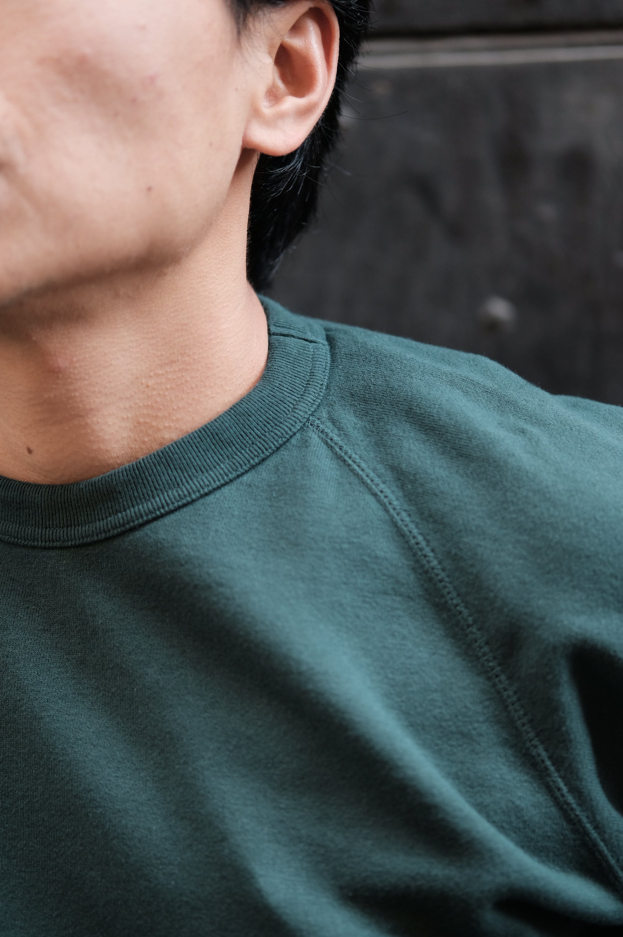Felco NYC Classic Fit Raglan French Terry Forest Green