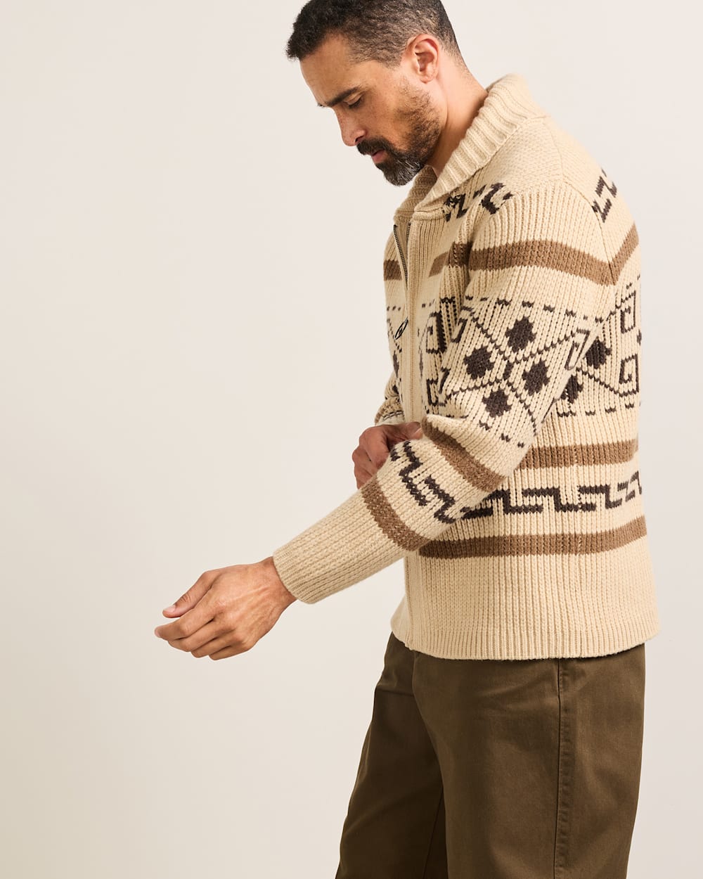 Pendleton The Original Westerley Sweater Tan/Brown