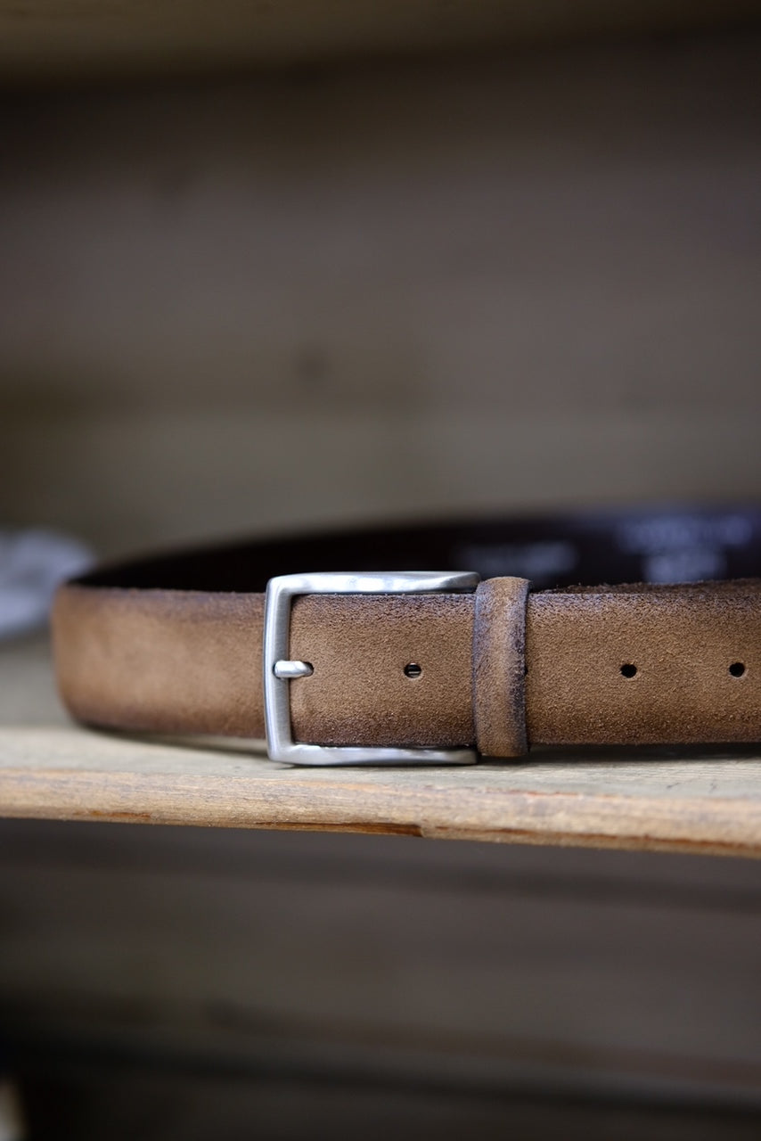 Alberto Luti Cintura 09/35 Suede Bruciato