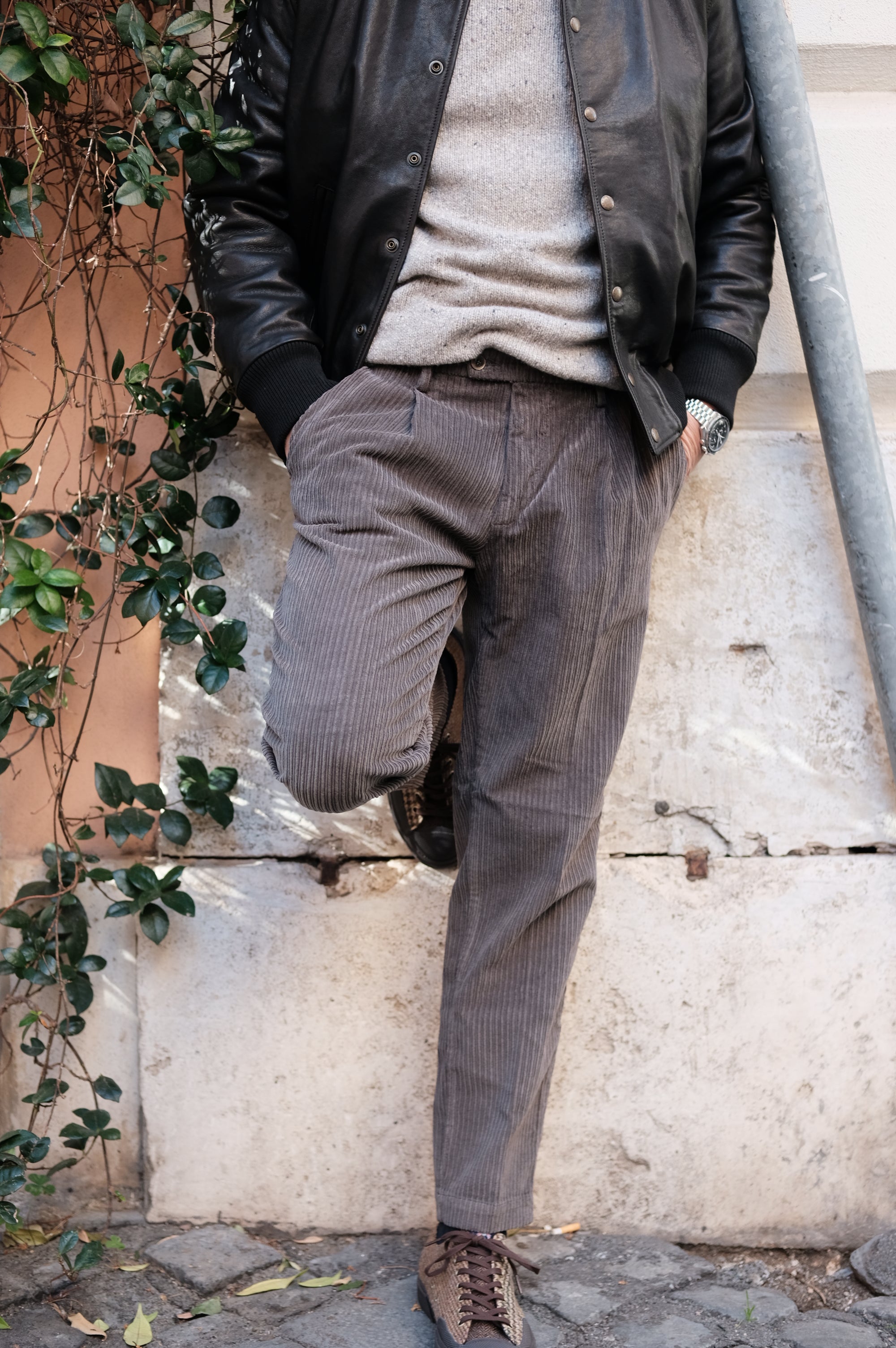 Gaffi & Co. Pantalone Dante Velluto Moro