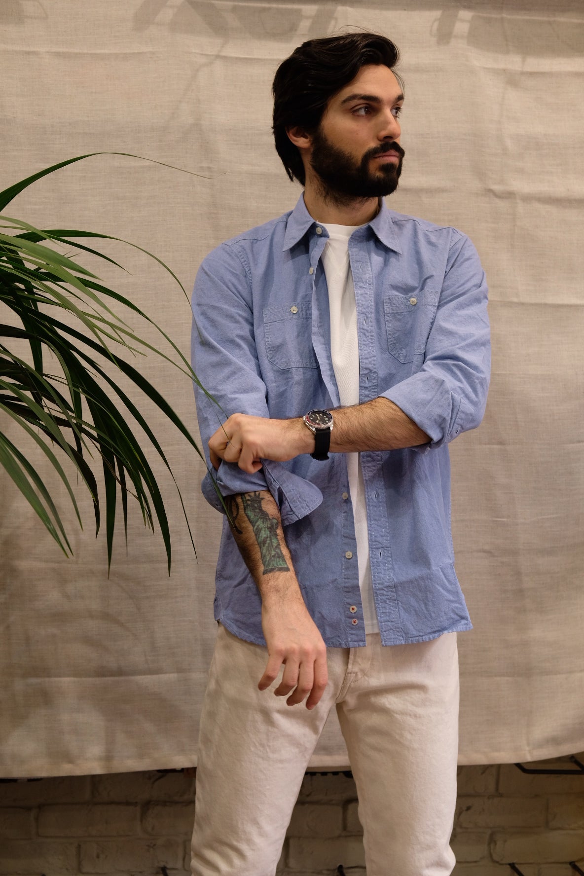 Gaffi & Co. Camicia Plage Light Chambray