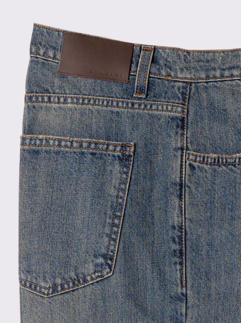 Bonheur Pantalone Denim Over Osaka L./125 Sabbiato
