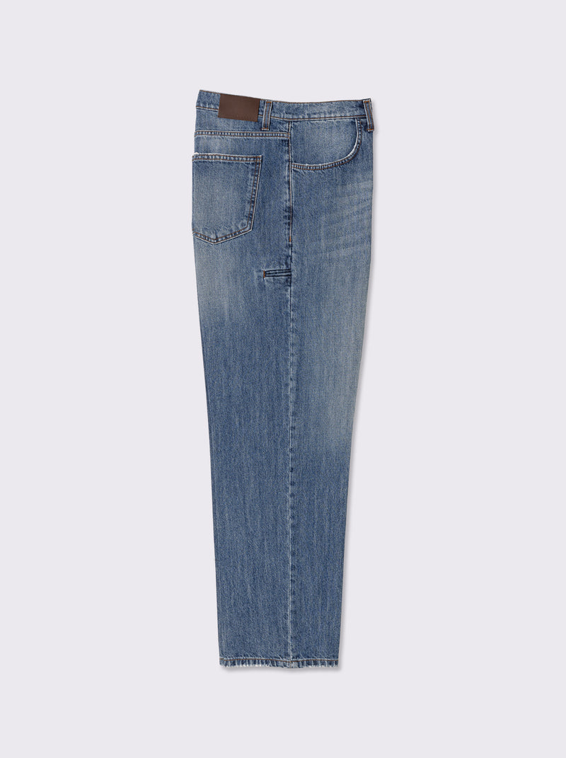 Bonheur Pantalone Denim Over Osaka L./155 Blu Medio