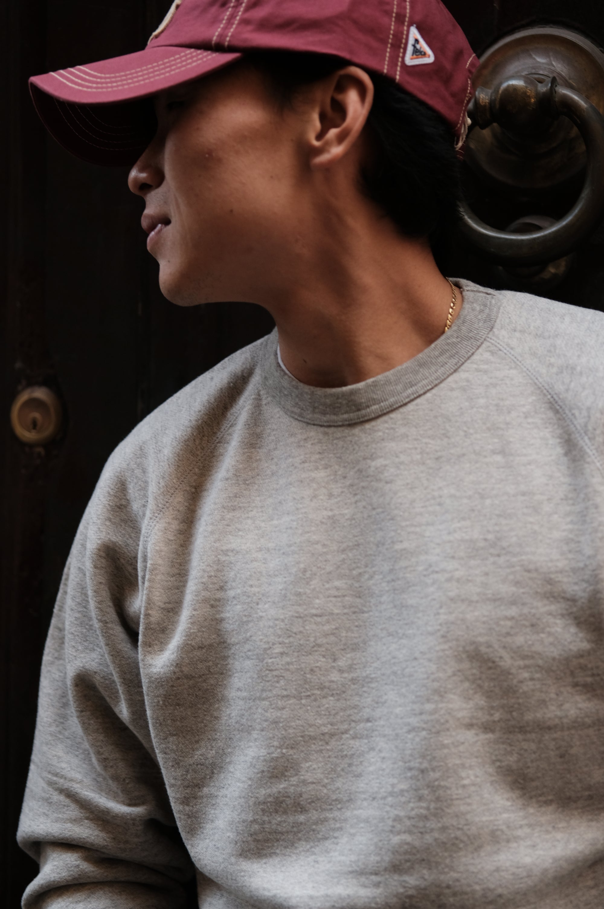 Felco NYC Classic Fit Raglan French Terry Twisted Grey