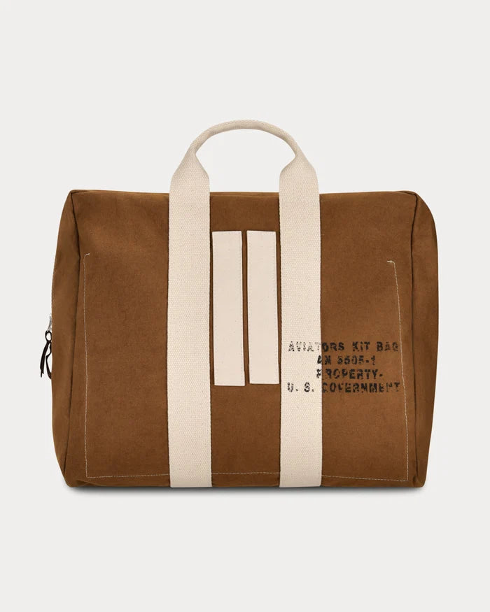 Fortela Aviator Herringbone Bag Camel