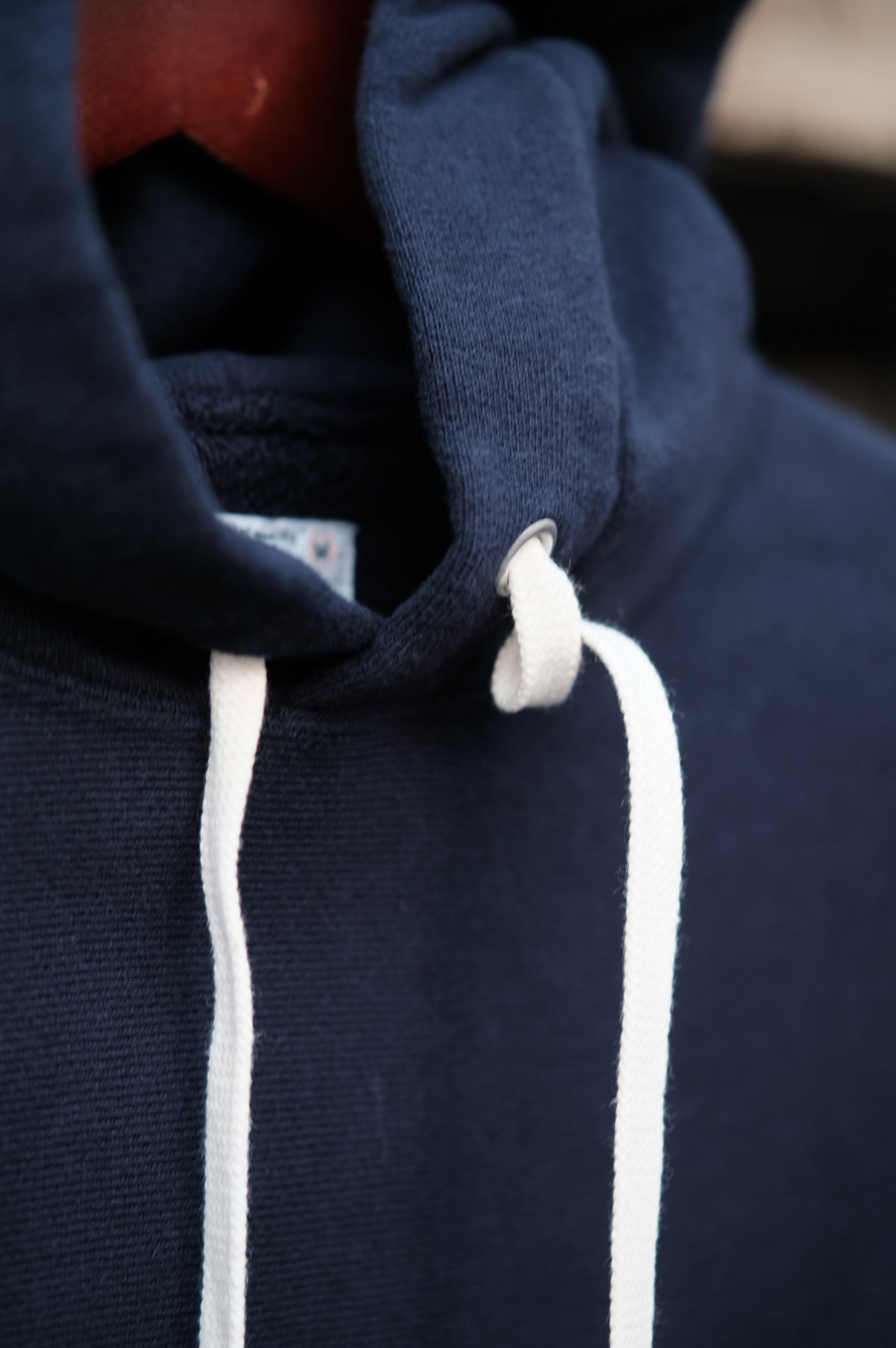 Felco NYC Inverse Weave Hooded 16oz Weight Terry Italian Navy