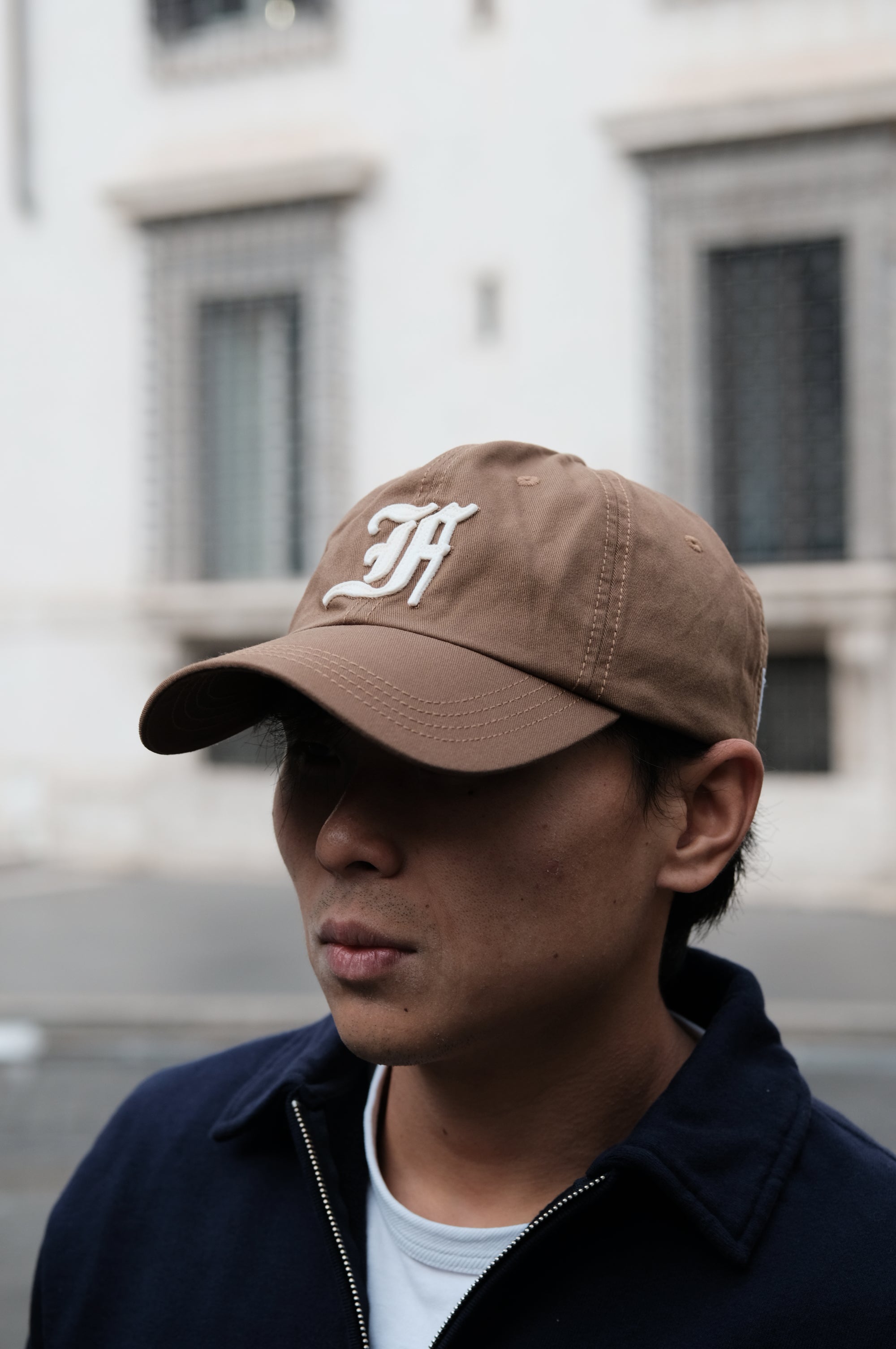 Felco NYC New Shape Twill Stone Washed Cap Dk Brown/Natural