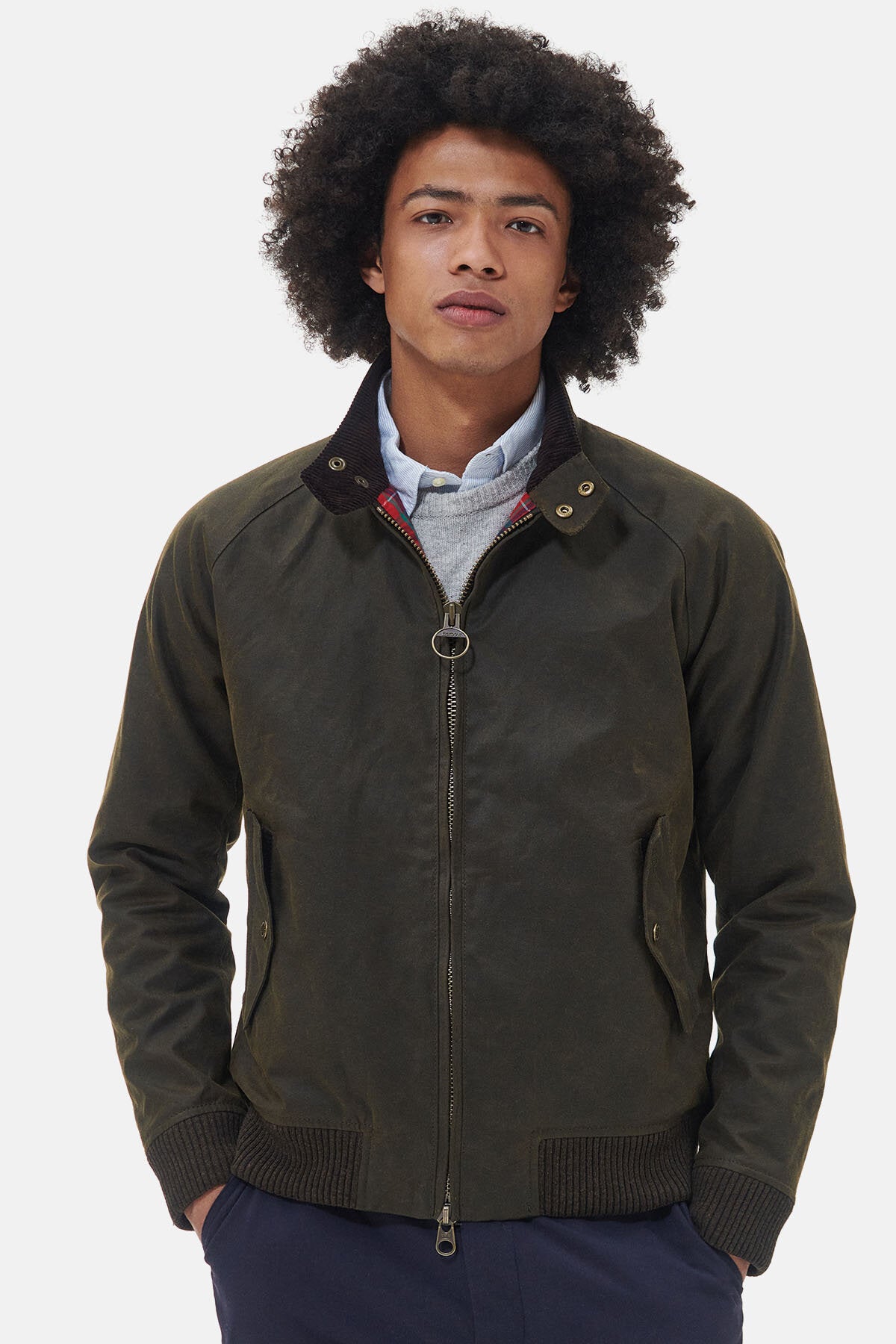 Barbour x Baracuta Porton Wax Jacket Olive