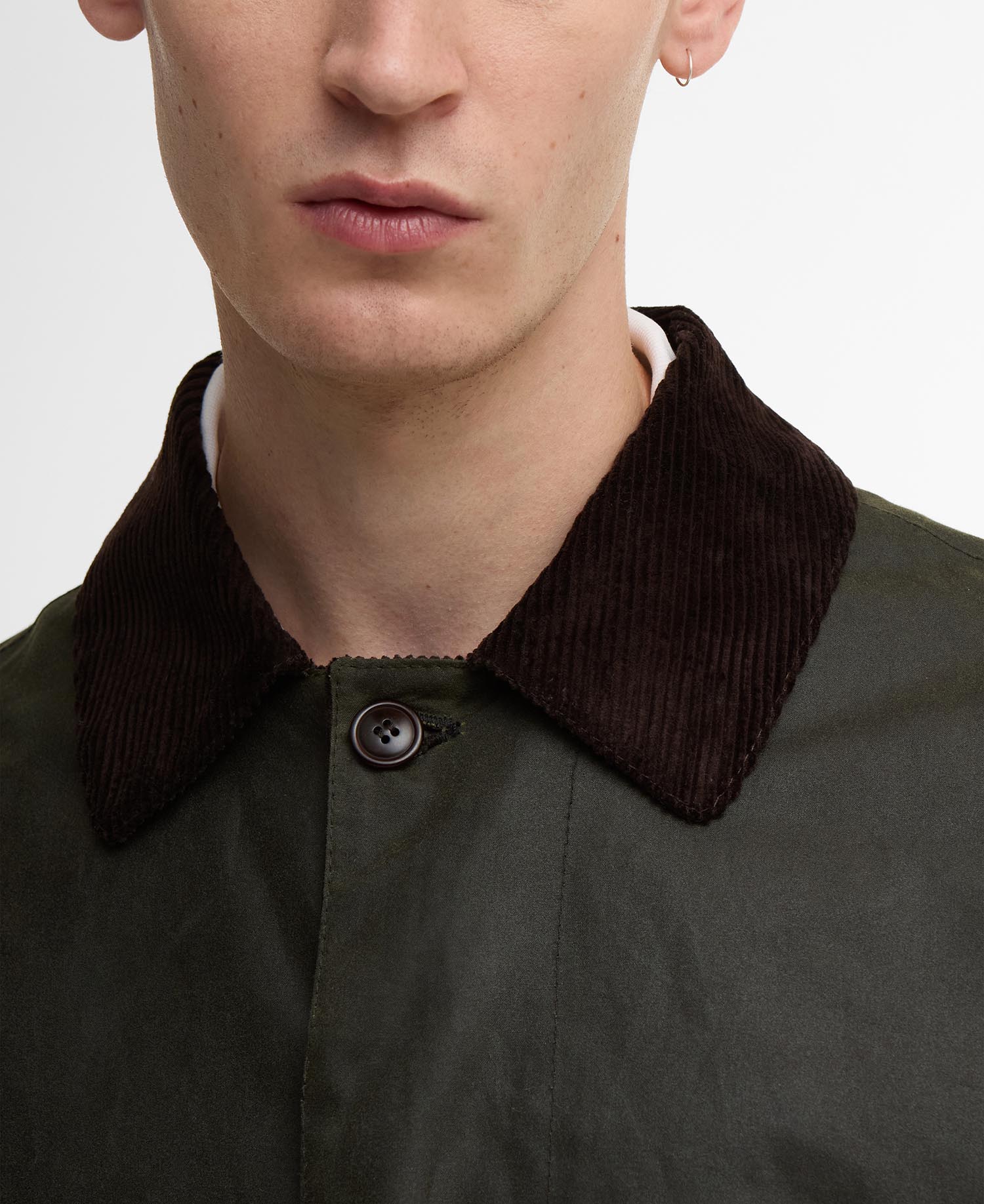 Barbour x Baracuta Wax Trench Coat Olive