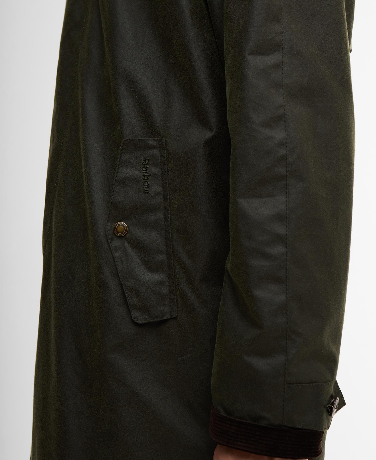 Barbour x Baracuta Wax Trench Coat Olive