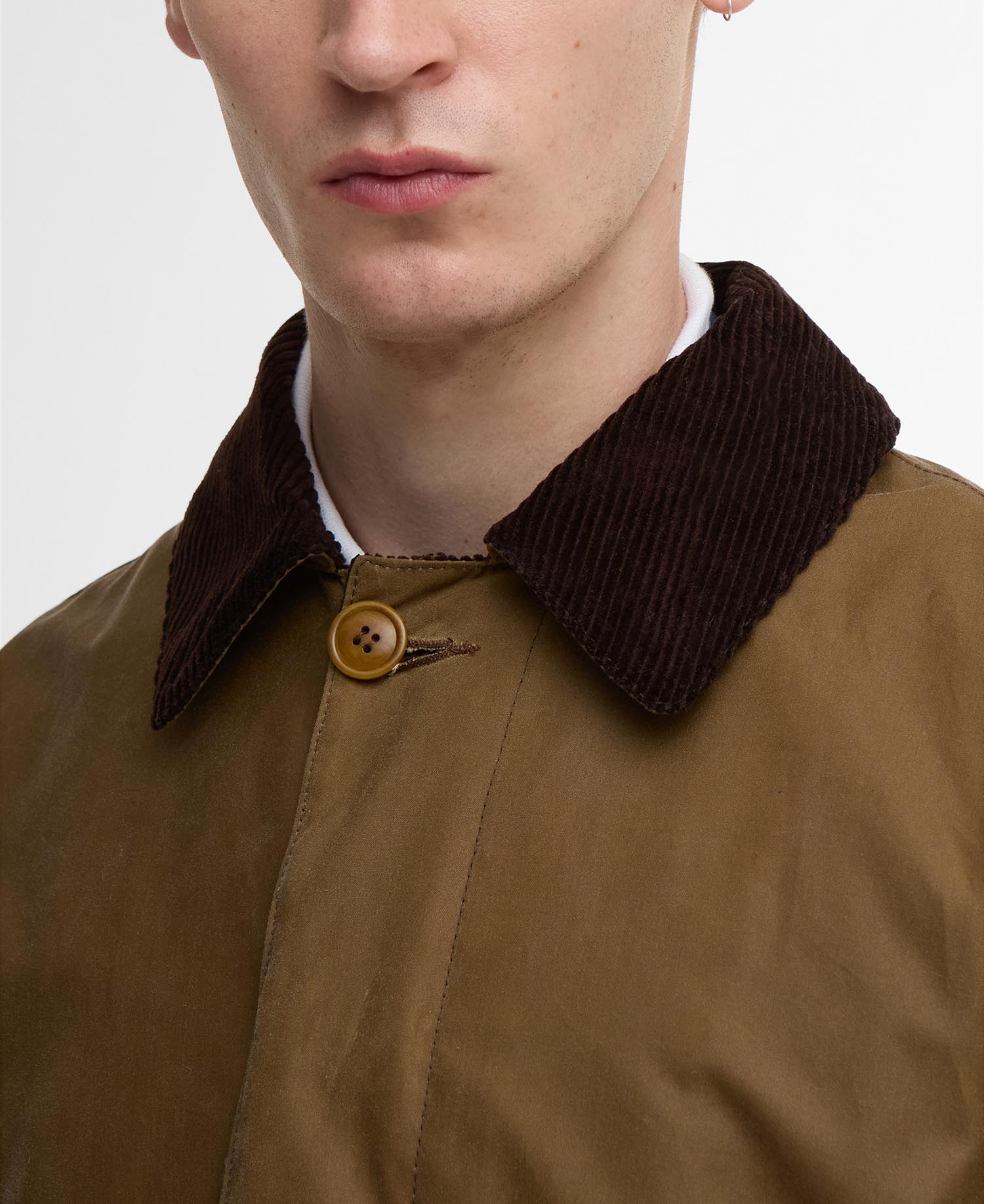 Barbour x Baracuta Wax Trench Coat Tan