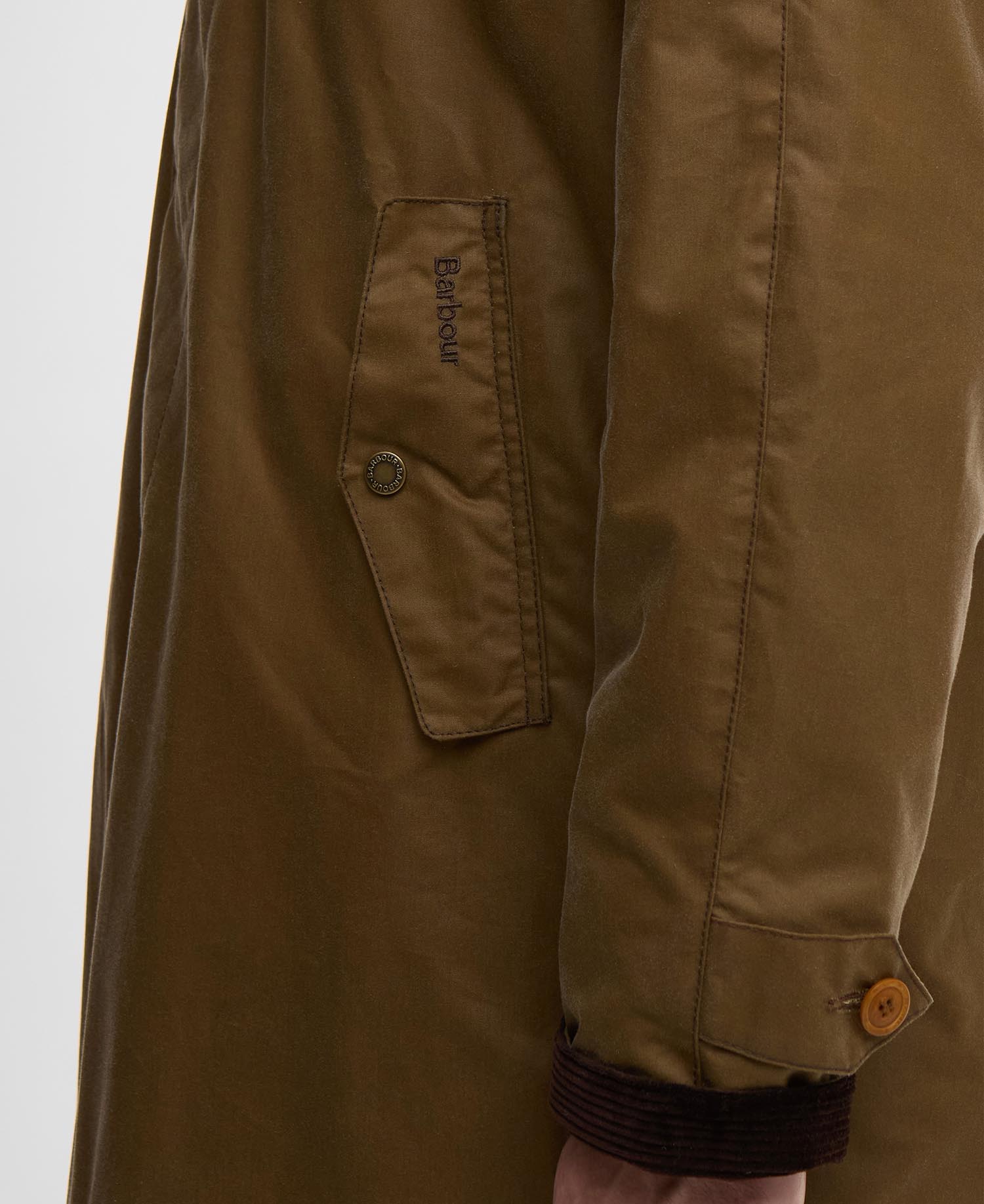 Barbour x Baracuta Wax Trench Coat Tan