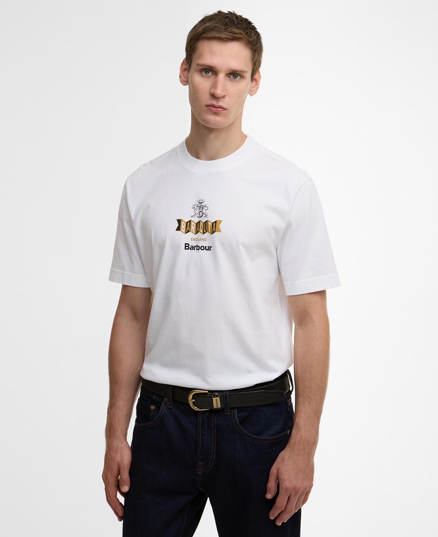 Barbour x Baracuta Vynil Tee White