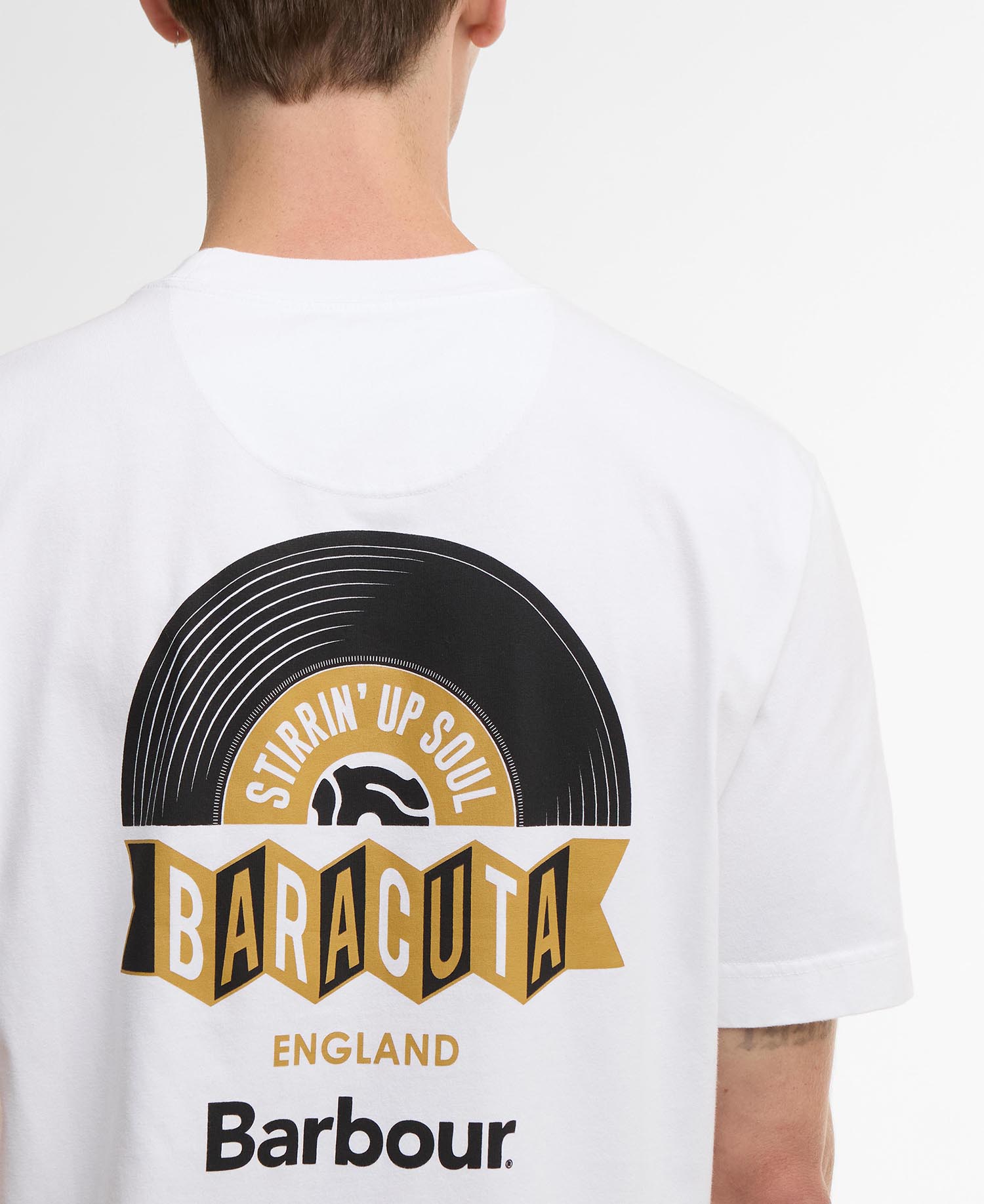 Barbour x Baracuta Vynil Tee White