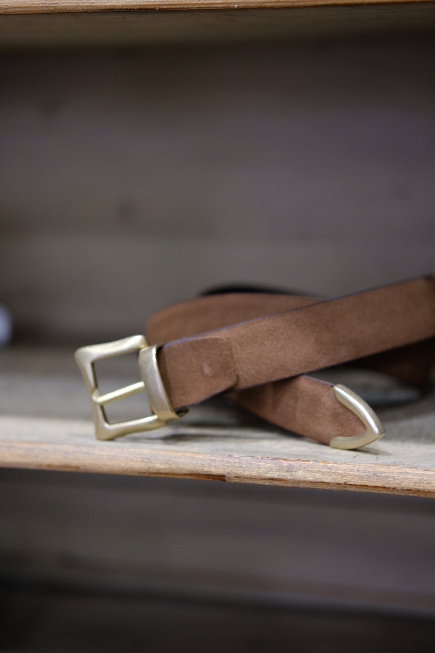 Alberto Luti Cintura Suede e Ottone 723-30 Bruciato