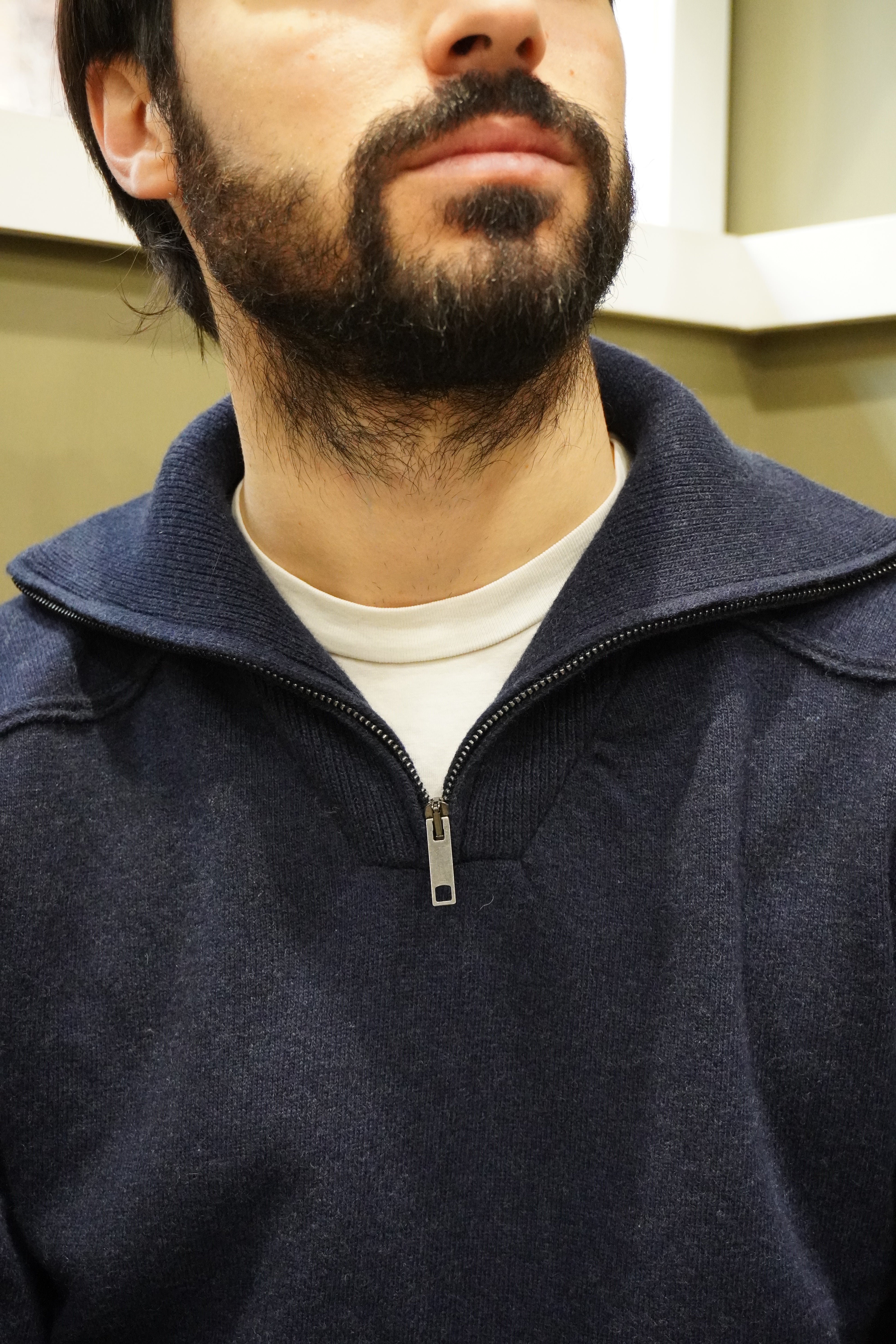 Wool & Co Camioner Taglio Felpa Soft Shetland Blu