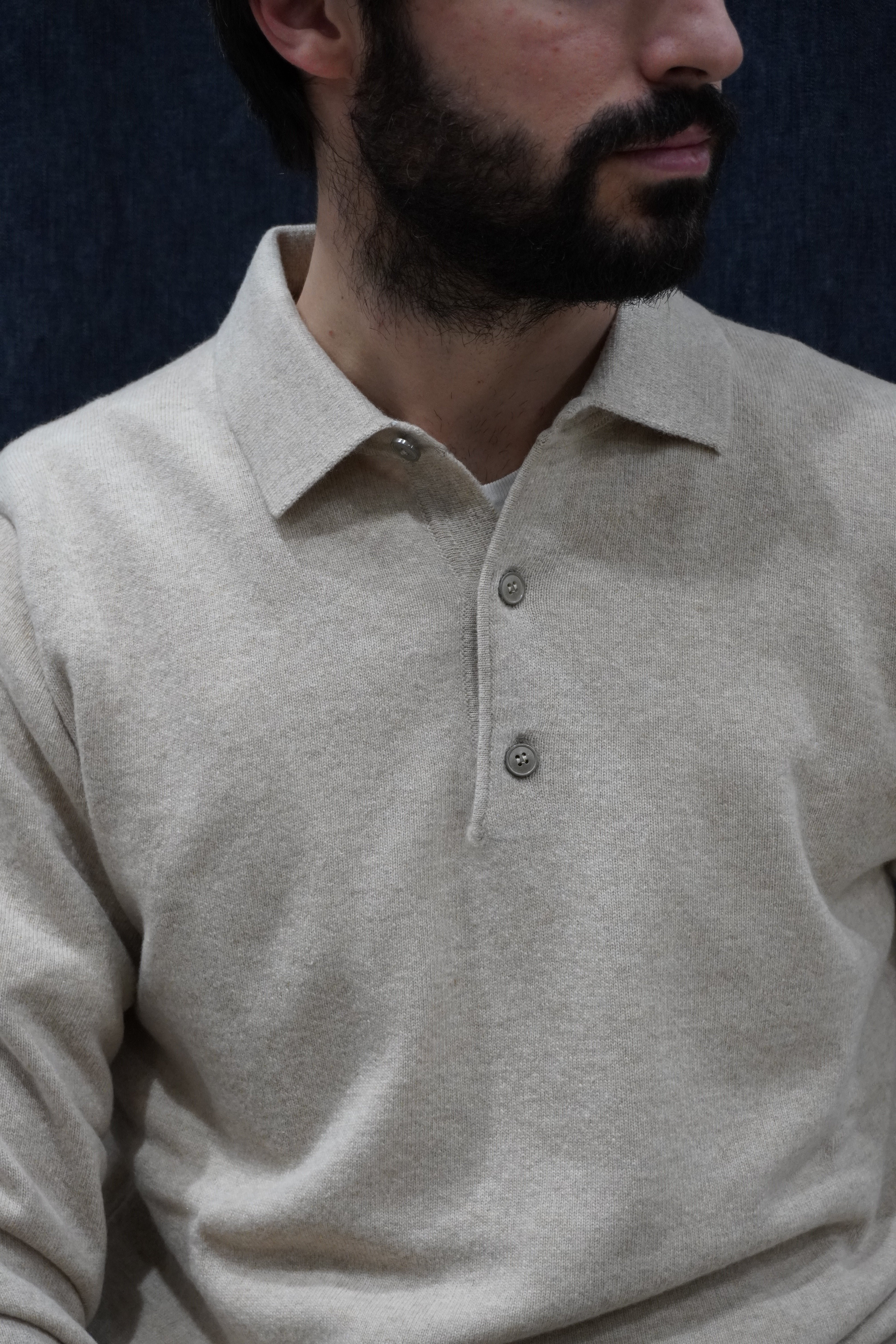 Jeordie's Polo 3 Bottoni Cashmere Beige
