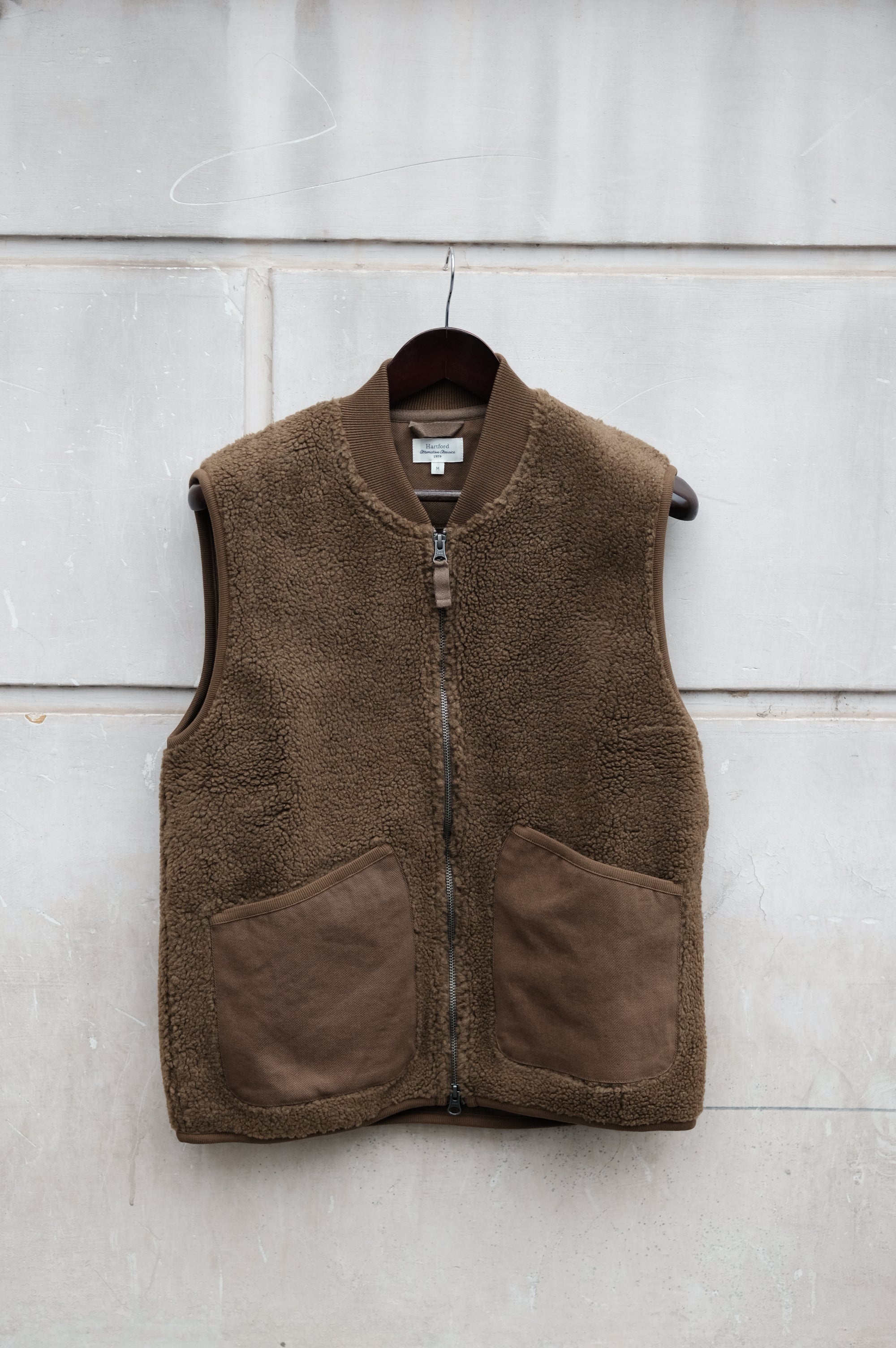 Hartford Sherpa Vest Camel