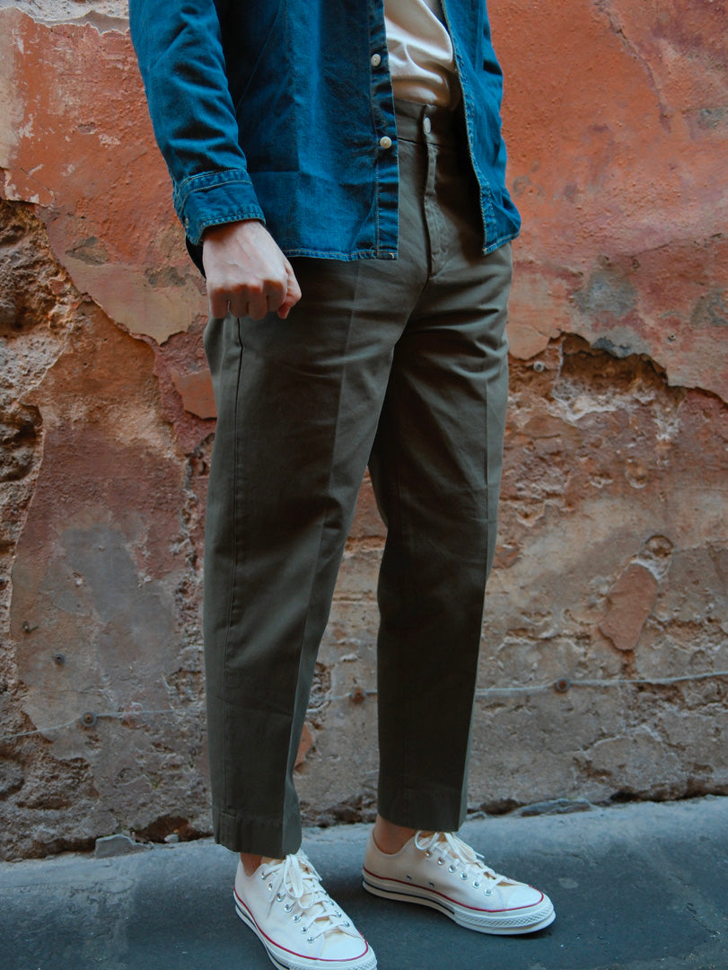 Bonheur Pantalone Over PXT Chiba 1640 Militare