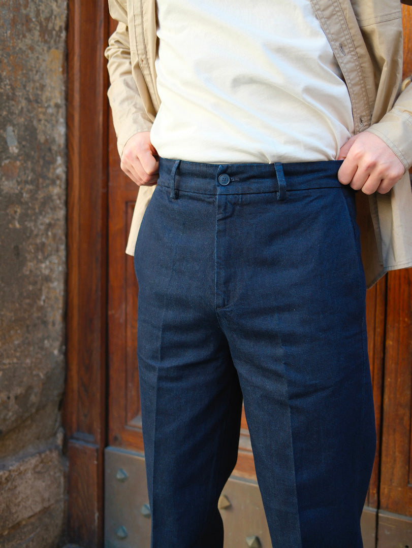 Bonheur Pantalone Over Chiba Wash L.0. Denim