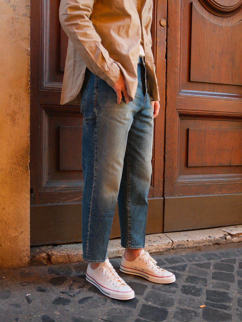 Bonheur Pantalone Denim Over Osaka L./125 Sabbiato